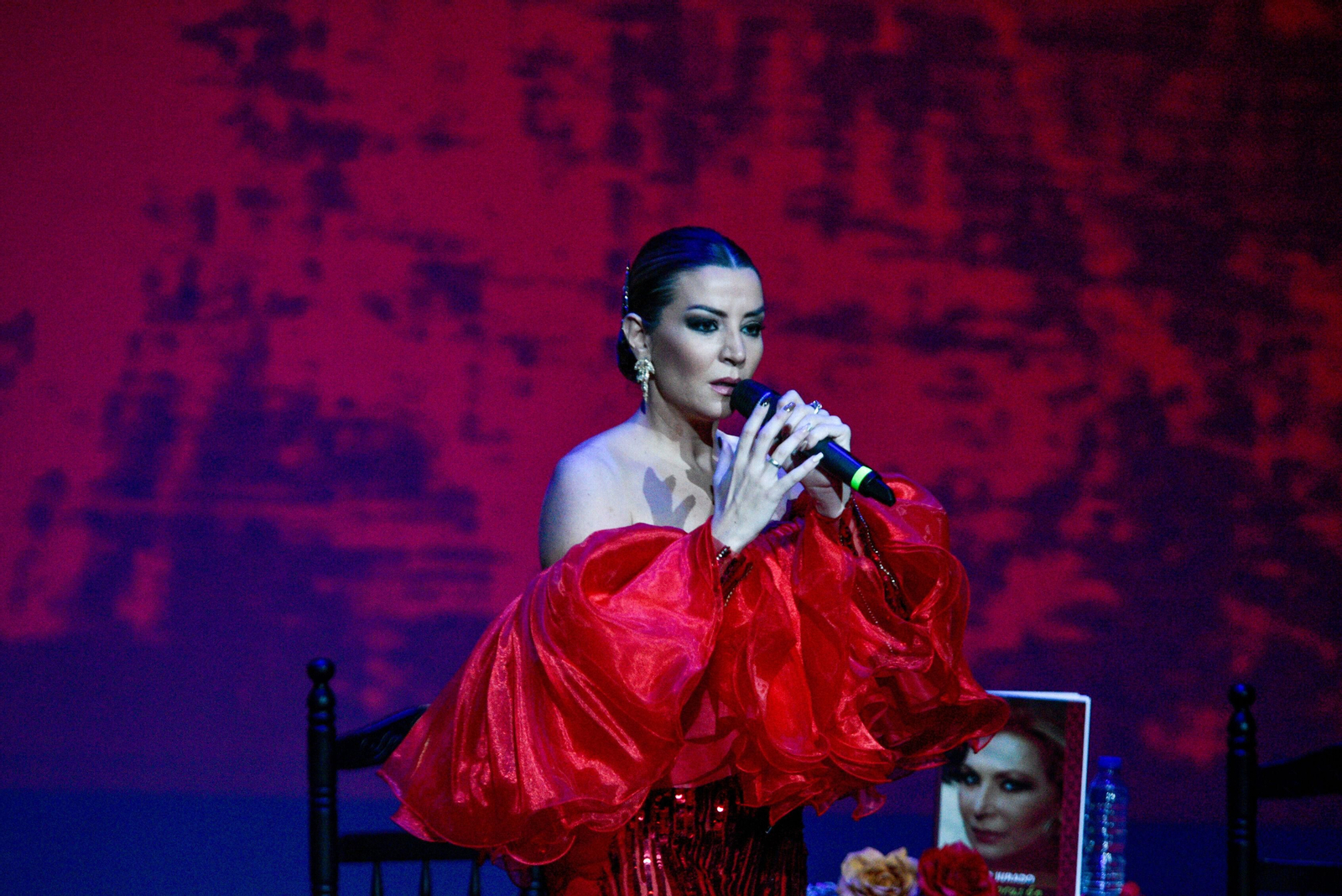 Erika Leiva en el homenaje a Rocío Jurado '15 años contigo' en San Roque.