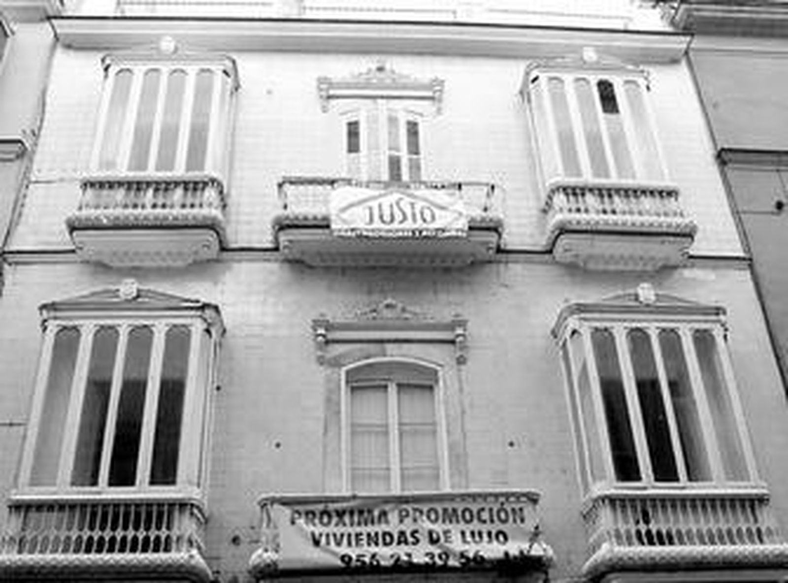 El número 13 de la calle Ancha, donde el proyecto de hotel se ha sustituido por la construcción de pisos.