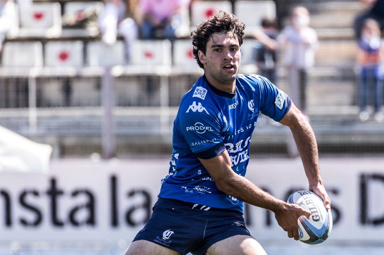 Manuel Moreno en una accion del último partido disputado en la Cartuja.