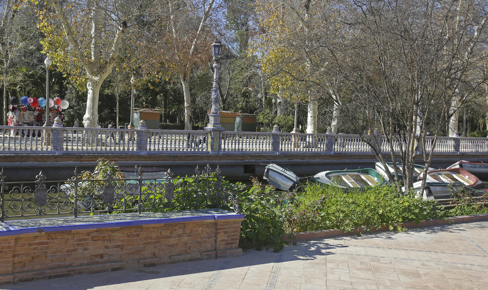 Mal estado de los arriates y plantas en la Plaza de España