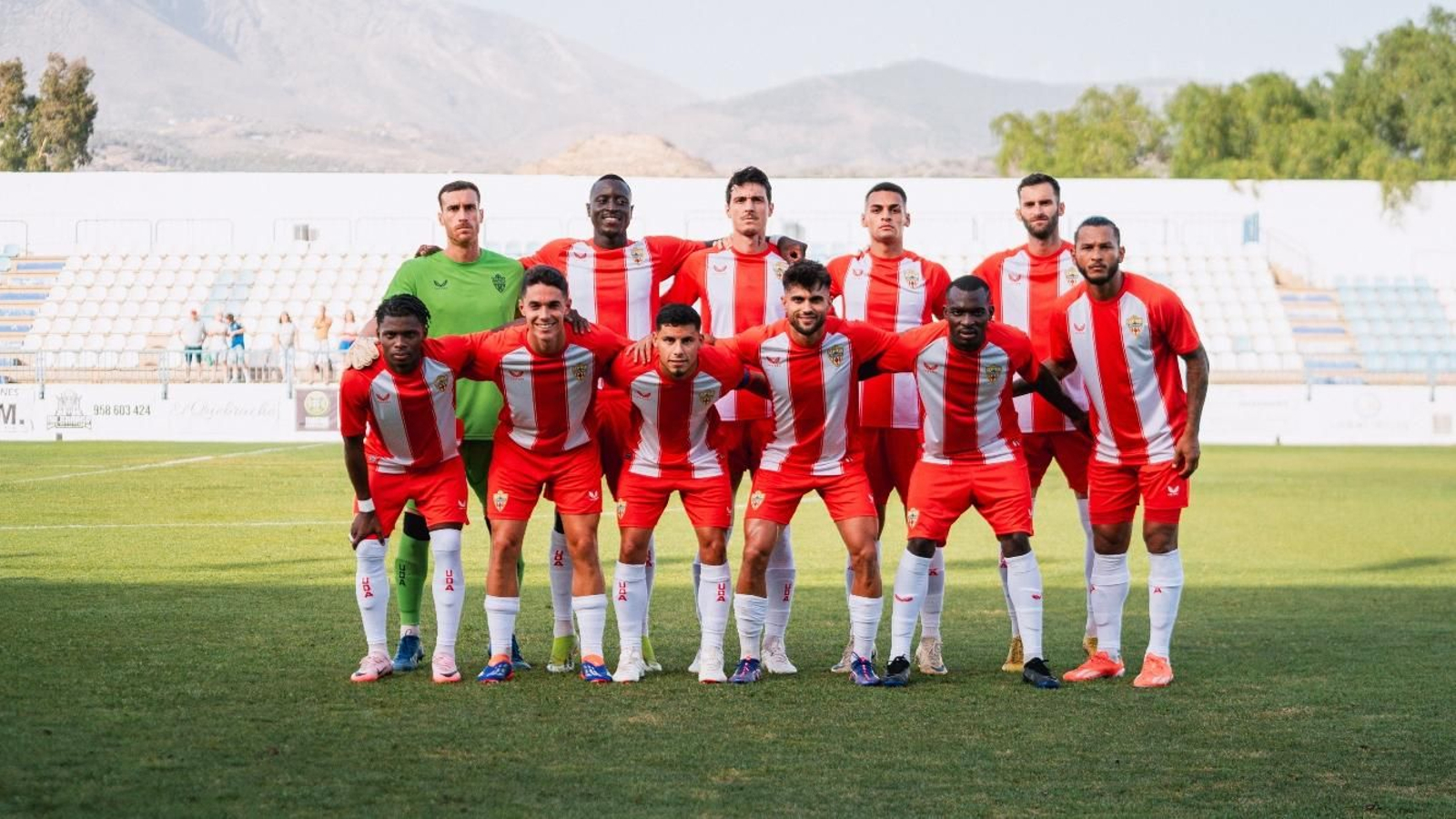 Once inicial del conjunto rojiblanco en este primer test de pretemporada.