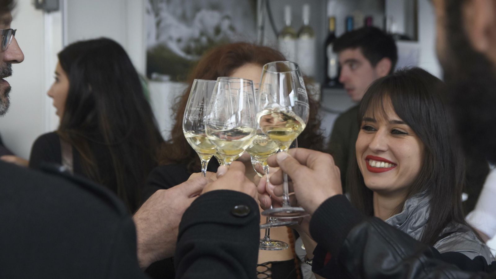 Uno de los primeros brindis de esta edición de la cata.