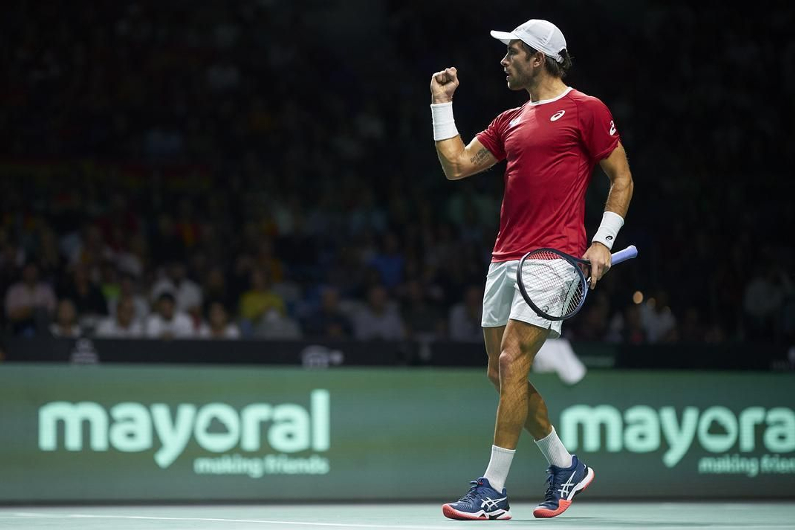 Borna Coric celebra. Borna Coric celebra.