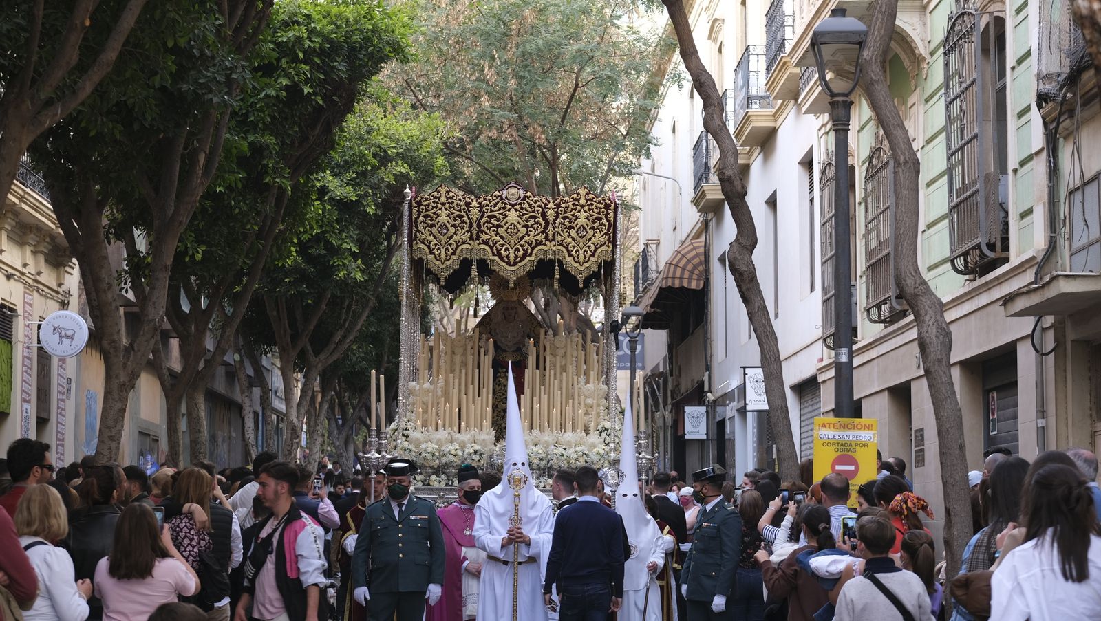 Fotogalería procesión de la Santa Cena. Semana Santa de Almería 2022.