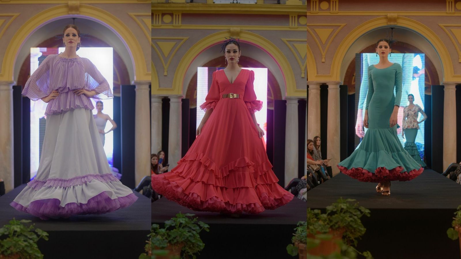 Desfile de Fran Solís en Huelva Flamenca 2020 / FOTO: ALEJANDRO DELGADO