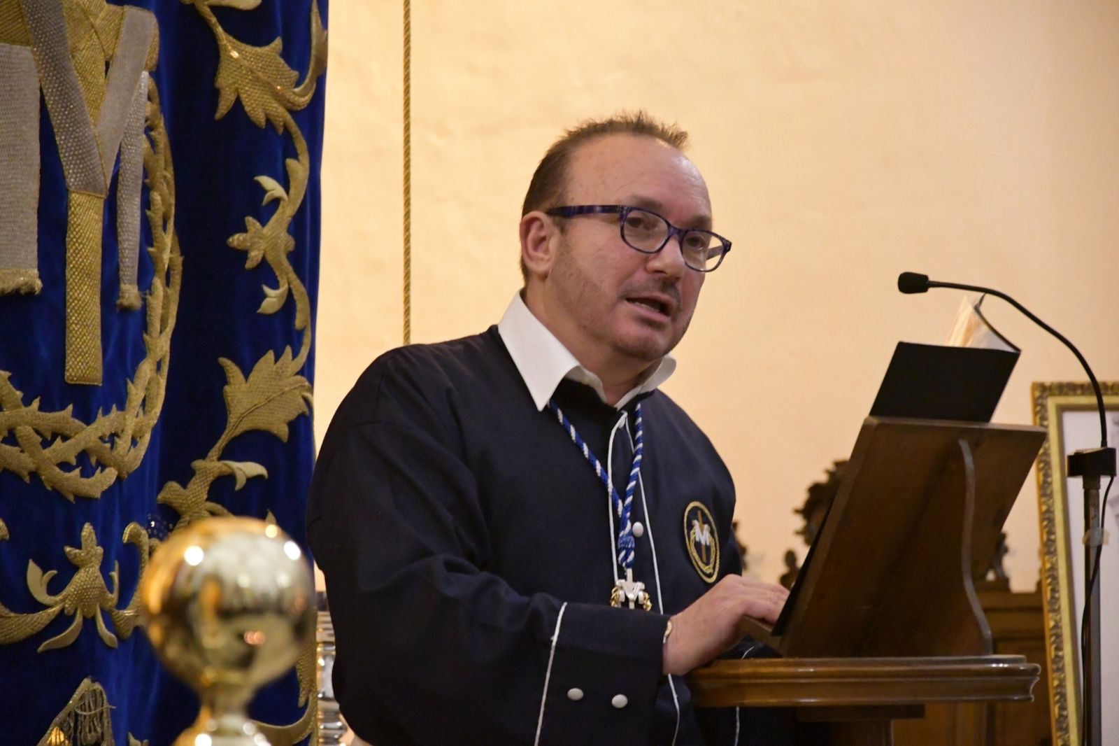 José Antonio Ledesma, durante el pregón.