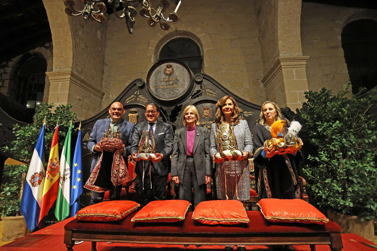 Presentación de los Reyes Magos 2024 de Jerez en Bodegas González Byass