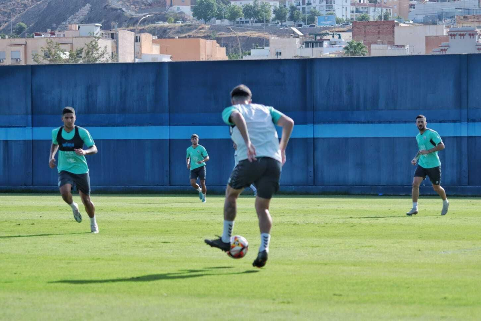 El entrenamiento del Málaga CF, en fotos