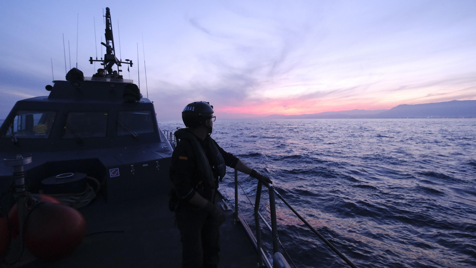 Imágenes de la vigilancia de la Agencia Tributaria en el mar