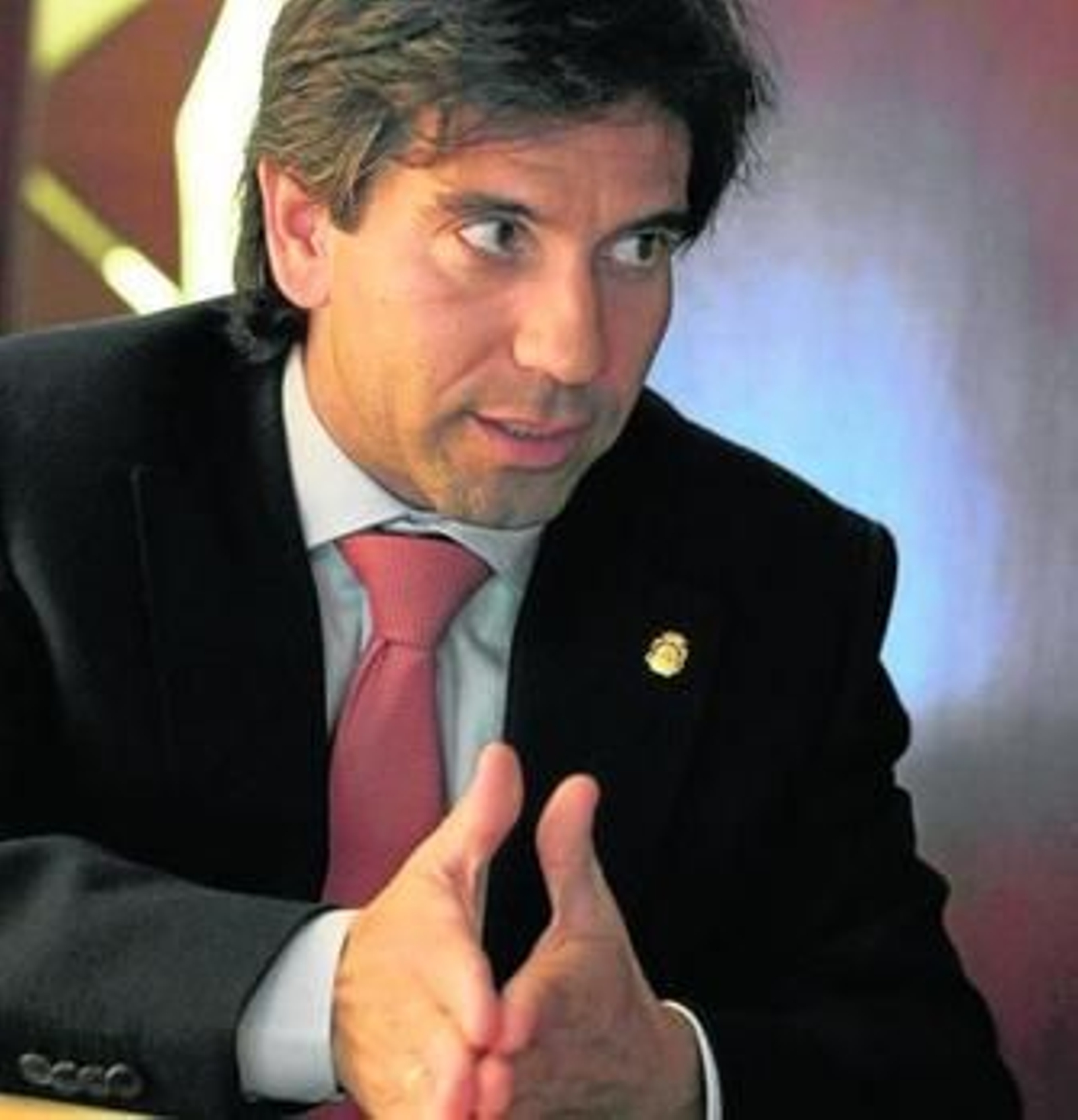 Domingo Gallego, en un momento de la entrevista con este diario.