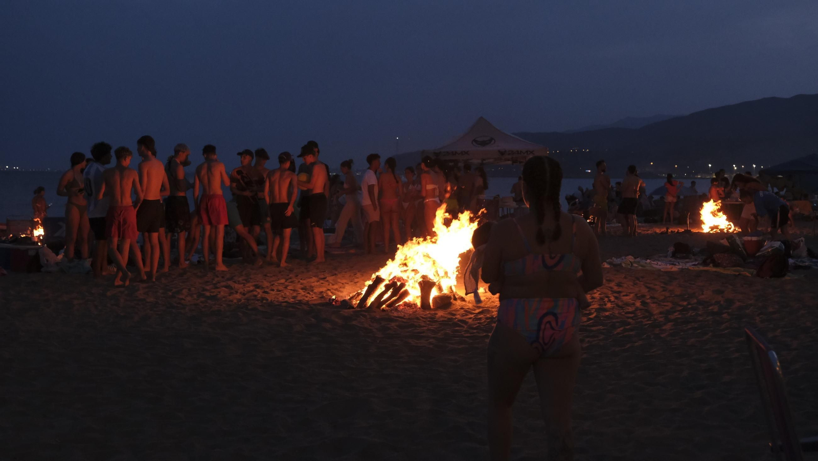 La Noche de San Juan en Almería, en imágenes