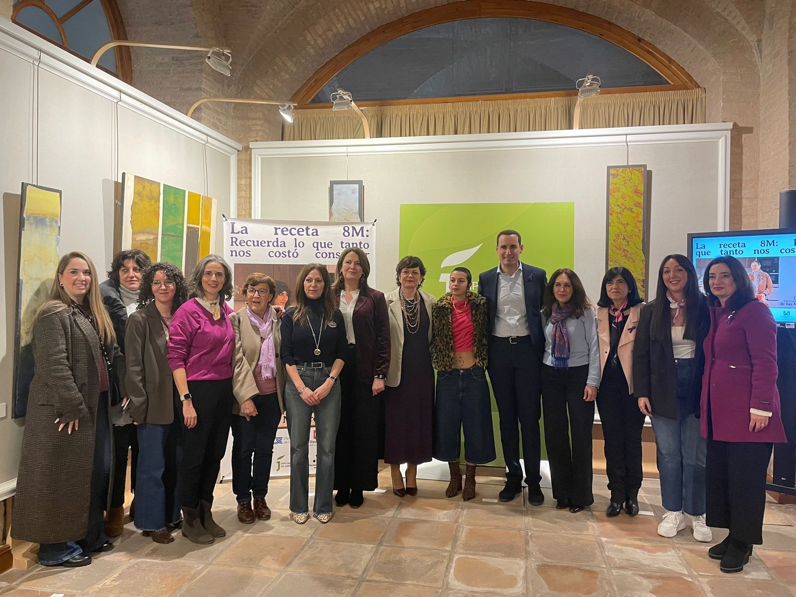 Conmemoración institucional del 8M en la Diputación Provincial de Jaén.