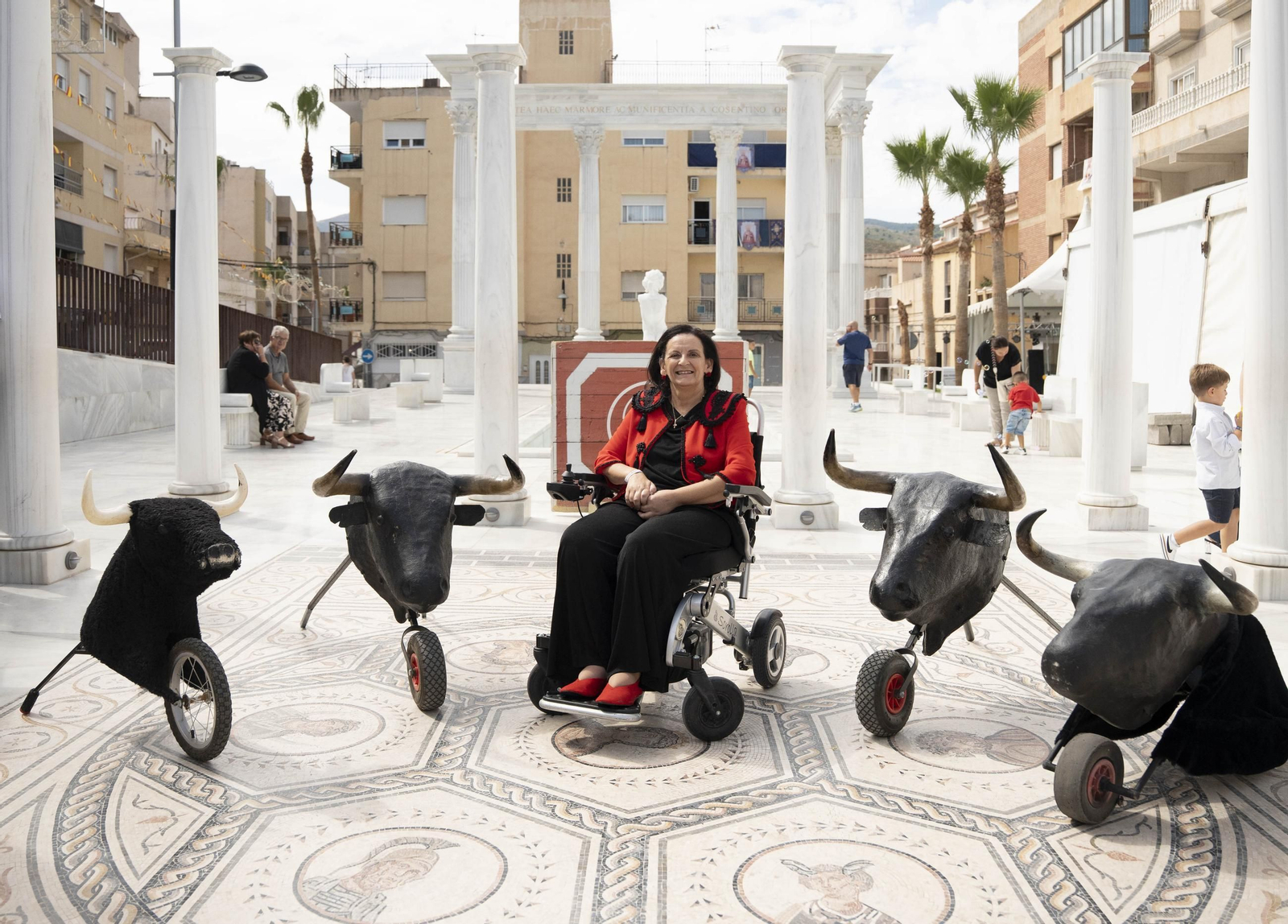 Las imágenes del taller de toros para niños y toro mecánico en Macael