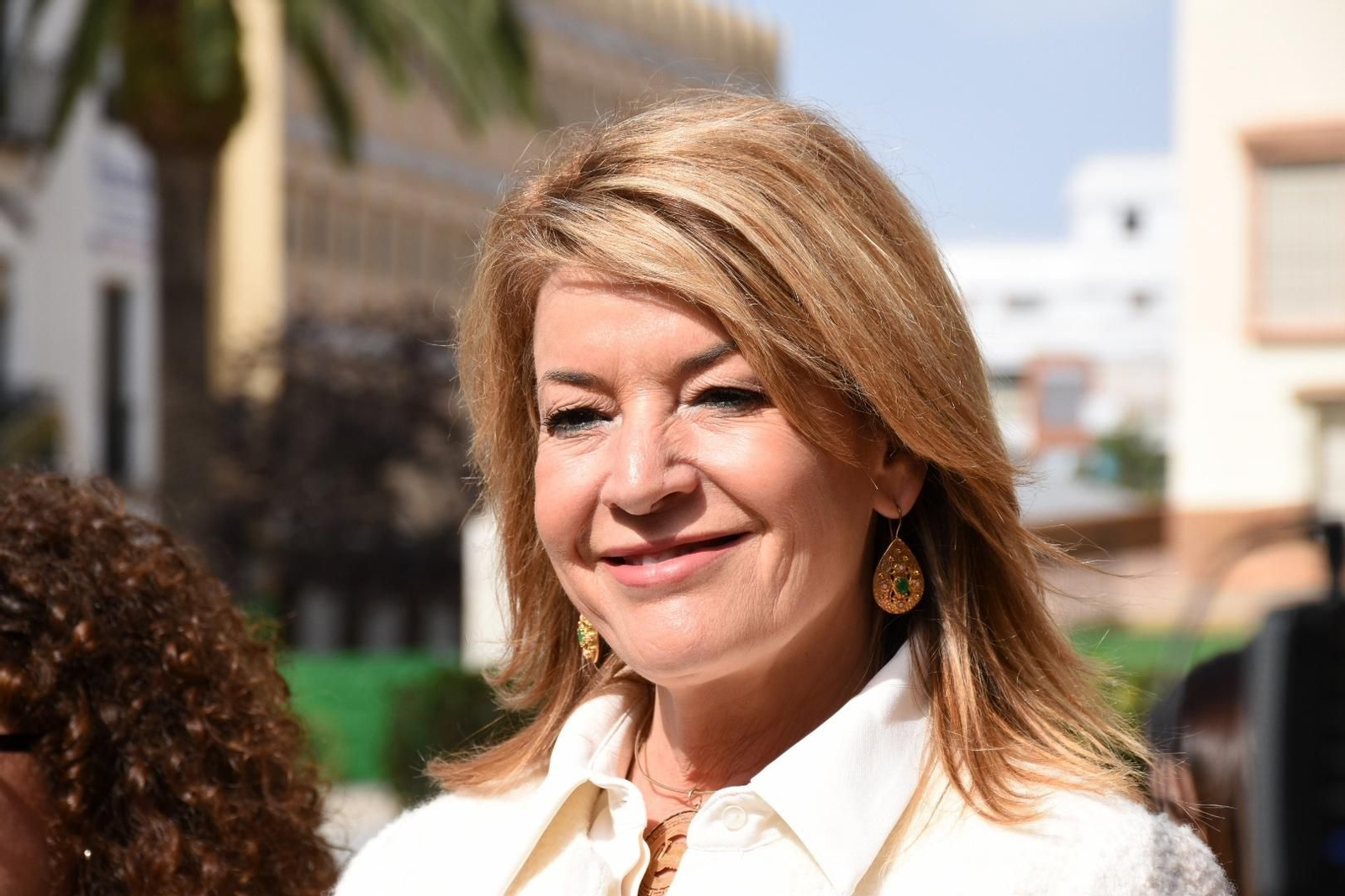 Imágenes de la visita a las obras de remodelación de la plaza de San Pedro