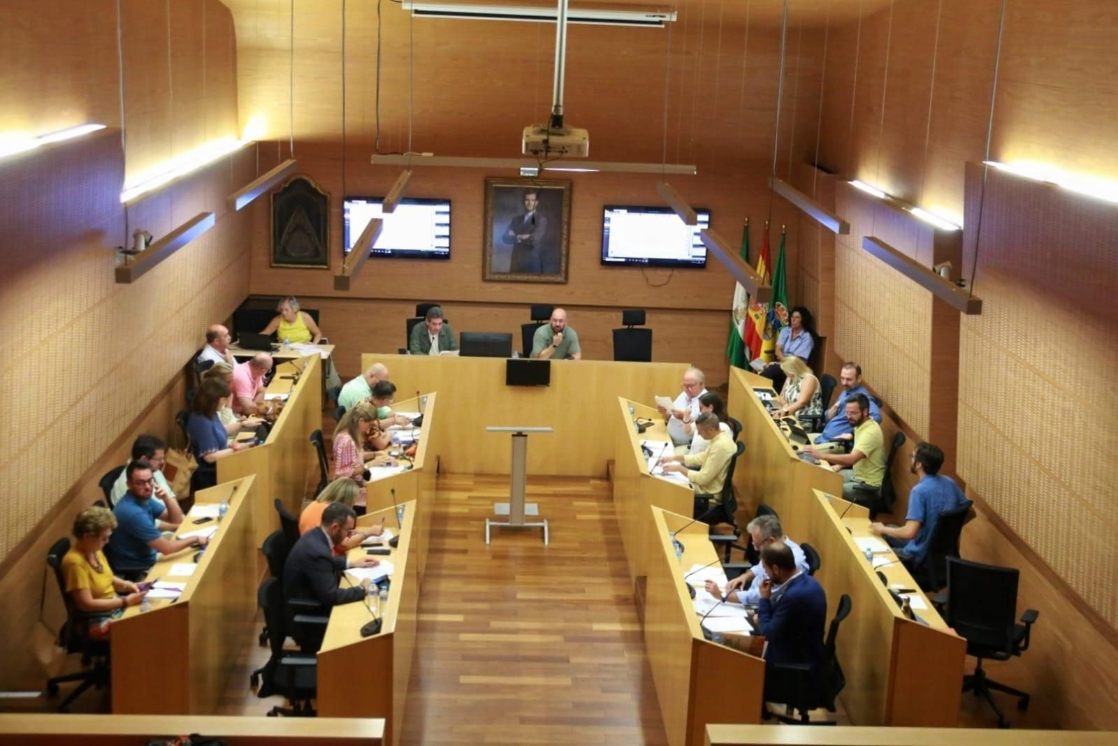 Imagen del Pleno celebrado ayer por la mañana. Imagen del Pleno celebrado ayer por la mañana.