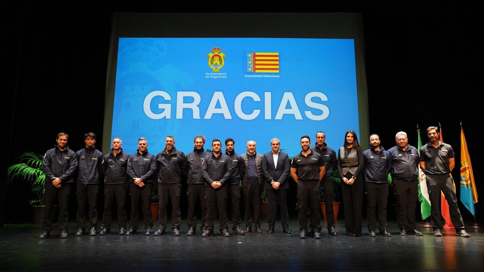 Homenaje institucional en el Florida.