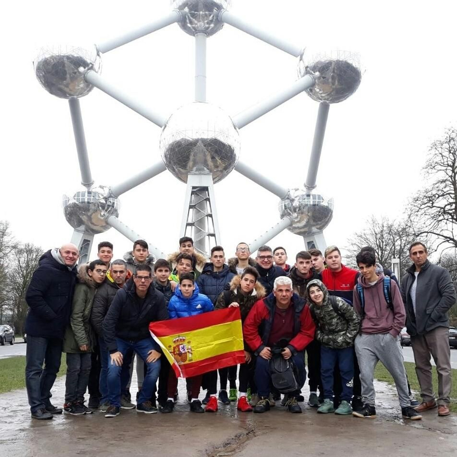 Los participantes malagueños, en la ciudad belga.