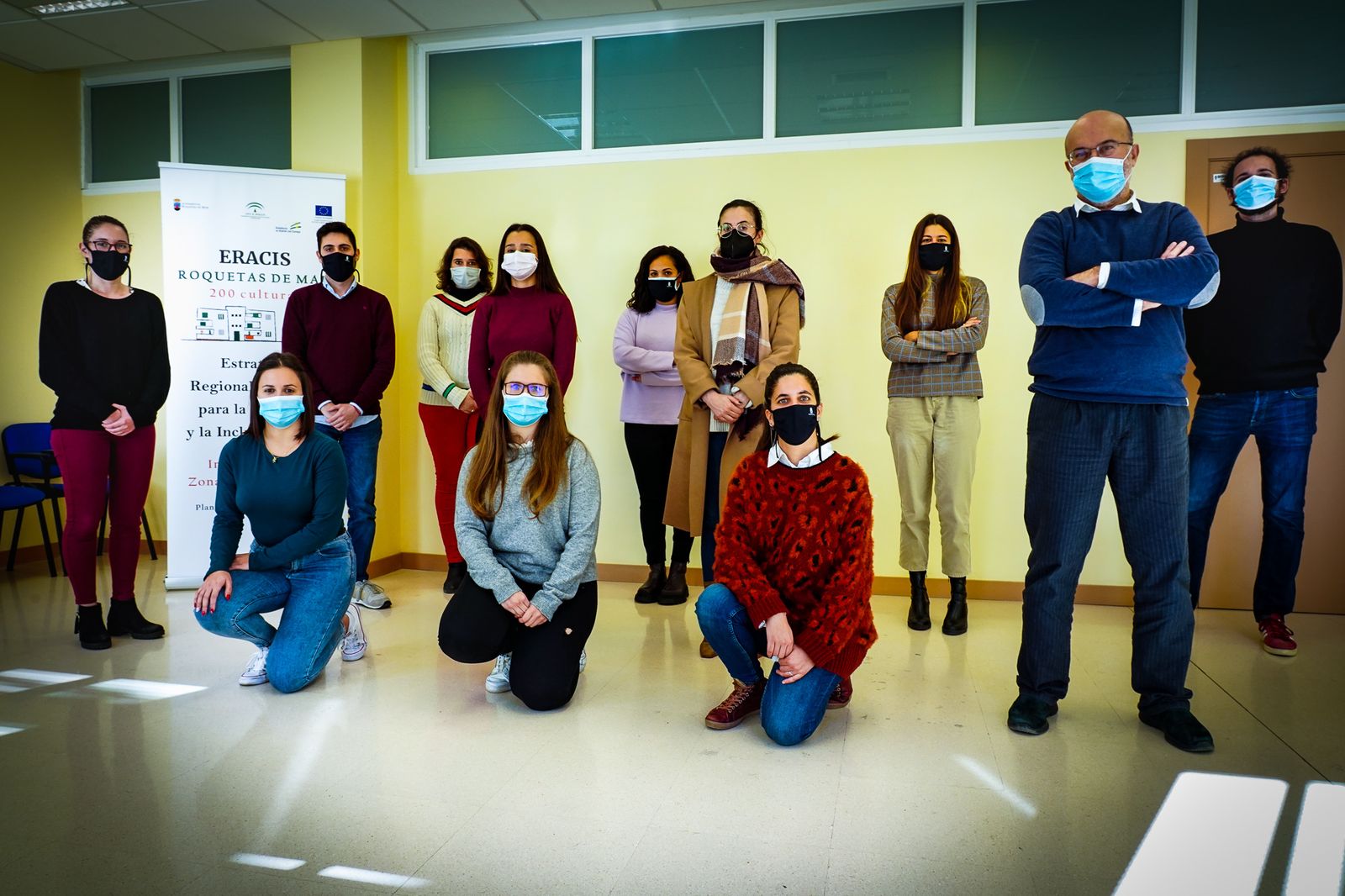 La concejal de Familia junto a los técnicos del programa ERACIS.