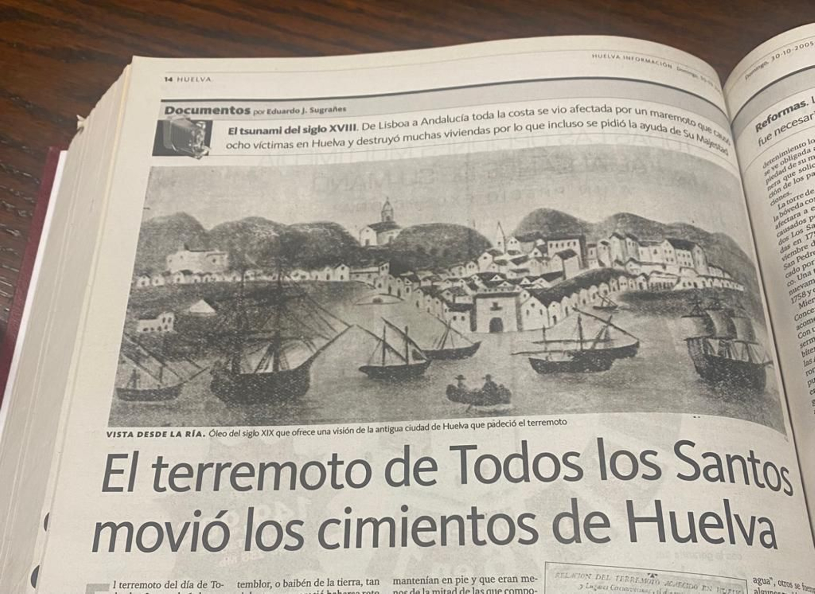 Se cumplen 268 años del terremoto de Todos los Santos en Huelva