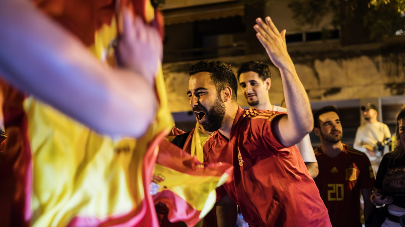 Imágenes de la celebración en Jerez del triunfo de España en la Eurocopa