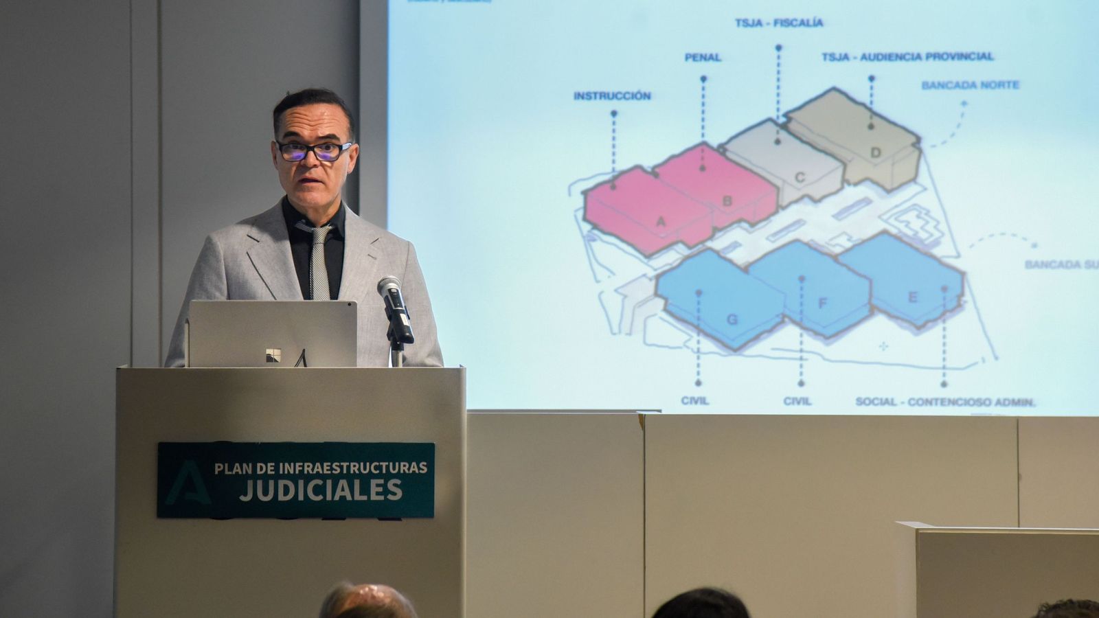 Presentación del nuevo plan para la Ciudad de la Justicia de Sevilla