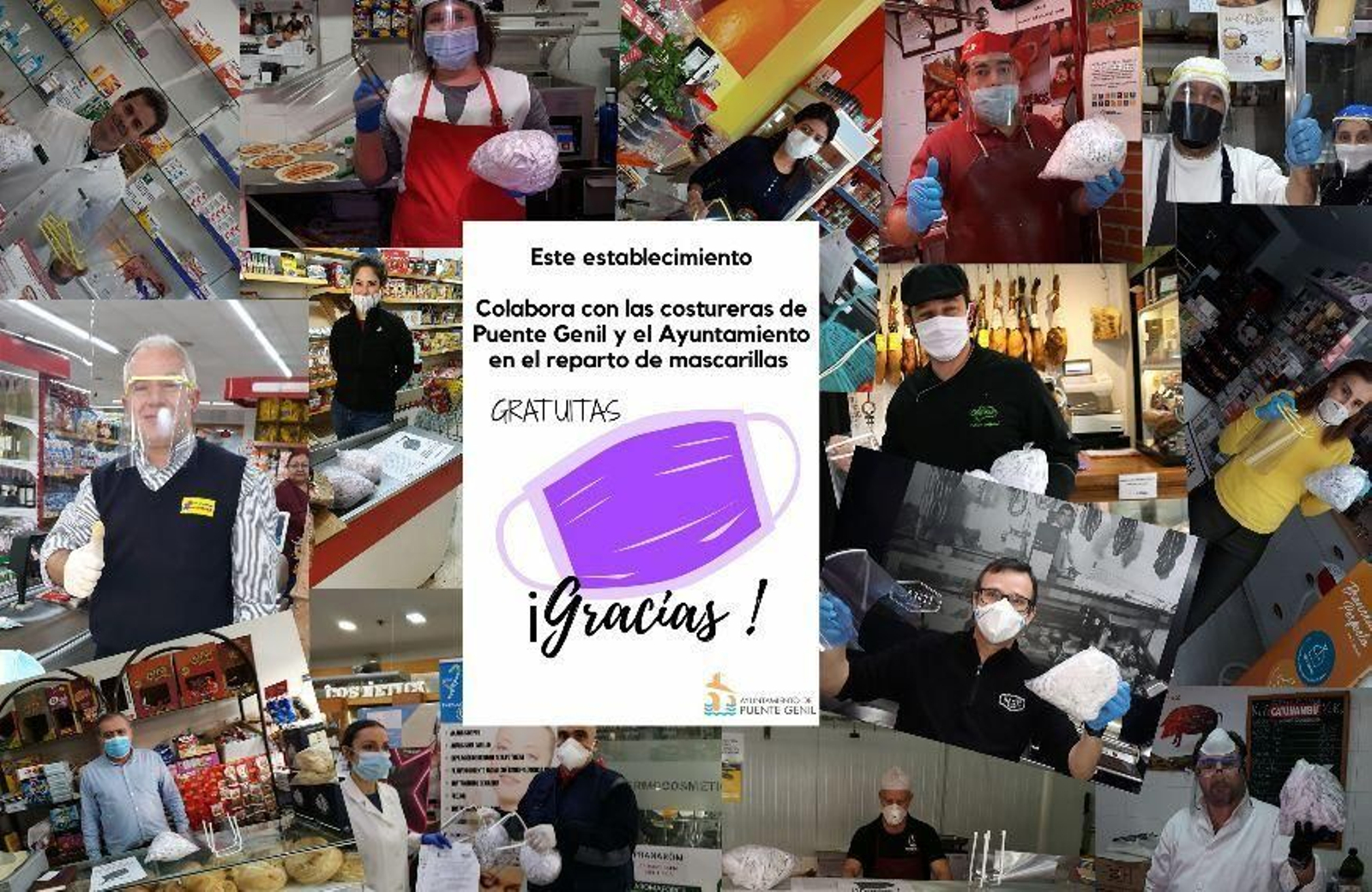 Más de un centenar de voluntarias trabaja en Puente Genil en la confección de equipos de protección