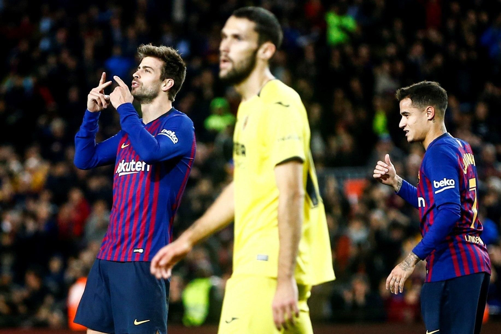 Las imágenes del Barcelona-Villarreal