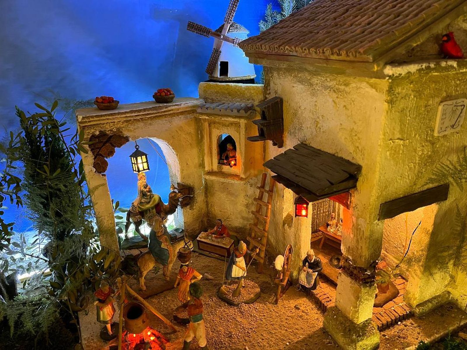 Detalle de uno de los belenes.