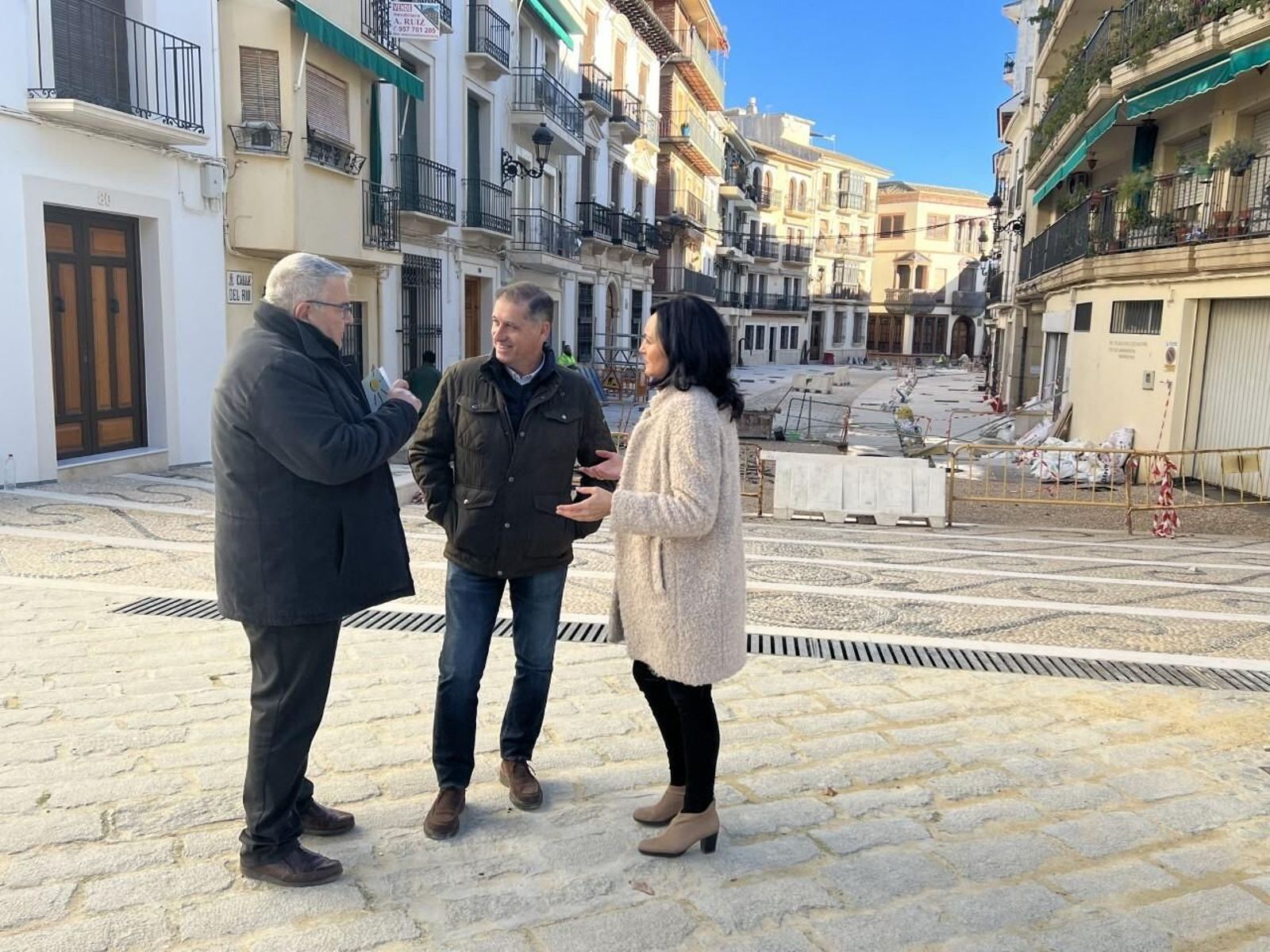 Visita del PSOE a las obras de la calle Río de Priego de Córdoba. Visita del PSOE a las obras de la calle Río de Priego de Córdoba.