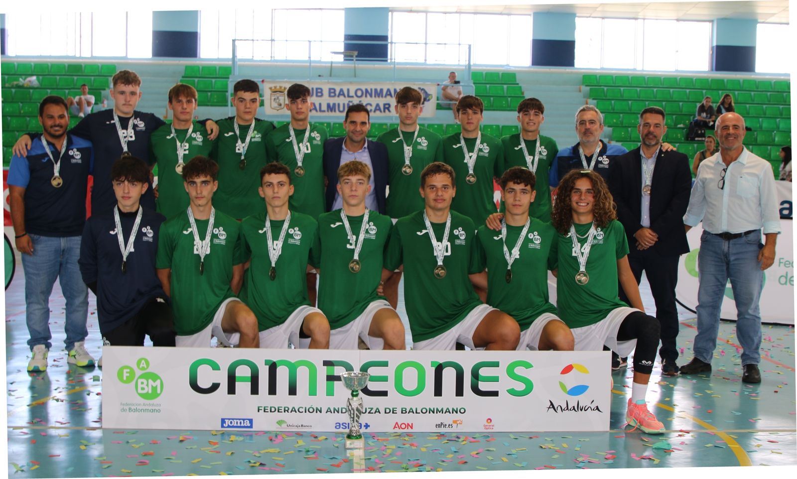 La selección malagueña campeona de Andalucía.