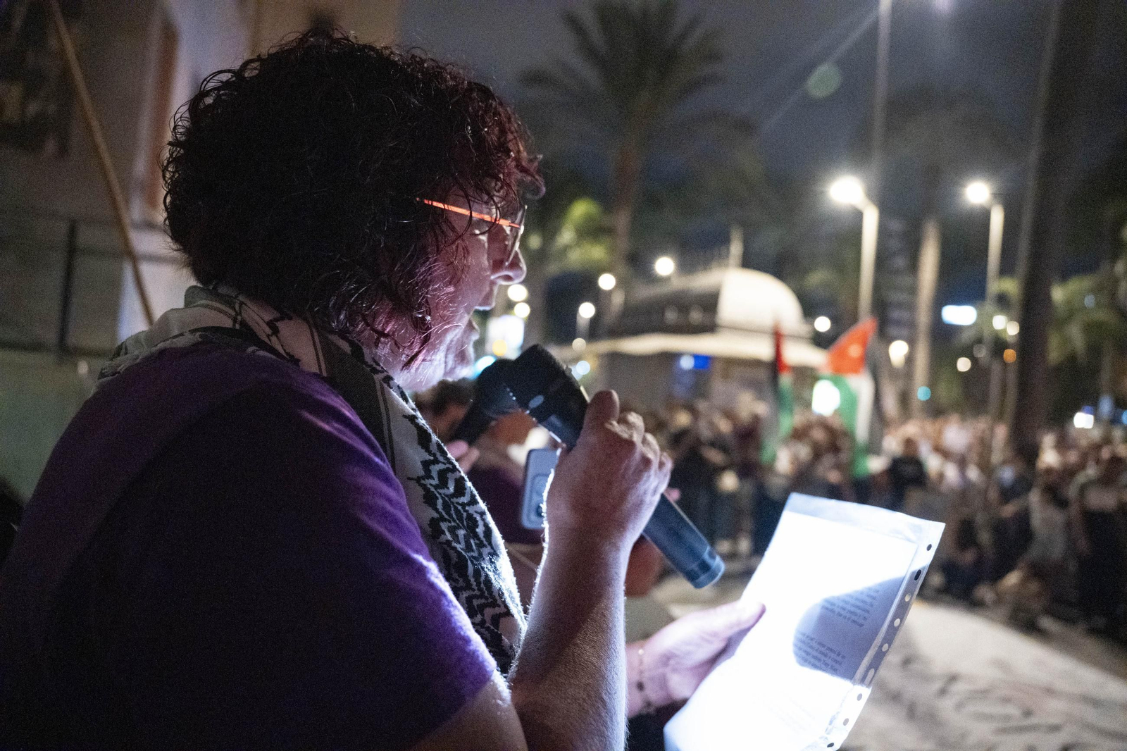 La Plataforma Almería por Palestina se manifiesta por la situación en Gaza, en imágenes