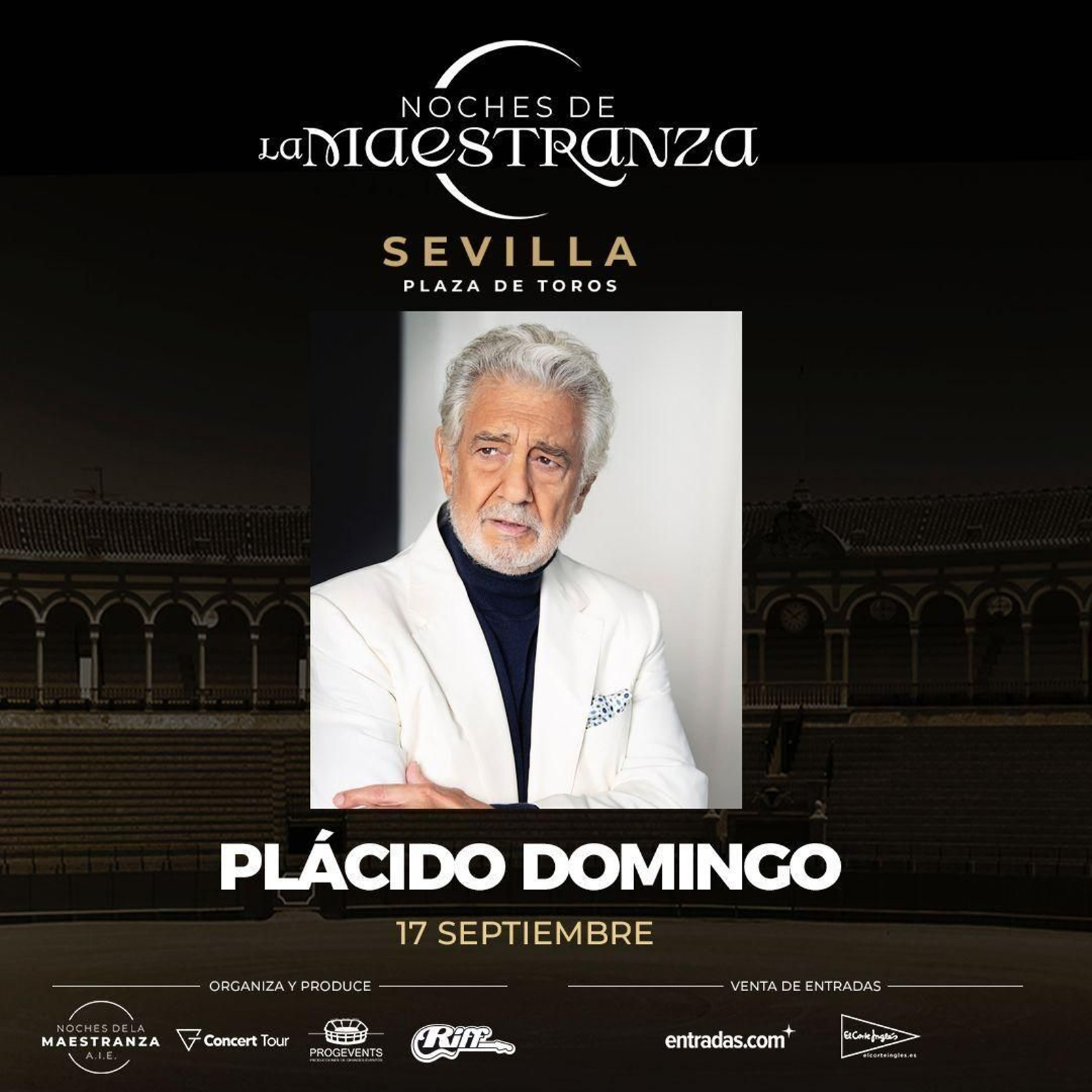 Plácido Domingo regresará a Sevilla el 17 de septiembre.
