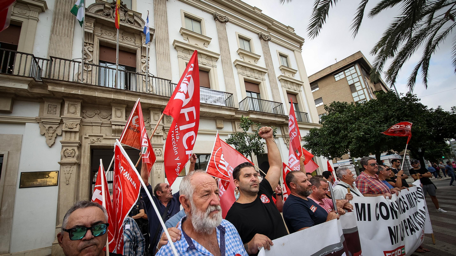 Manifestación de trabajadores de la Vid para pedir un convenio digno
