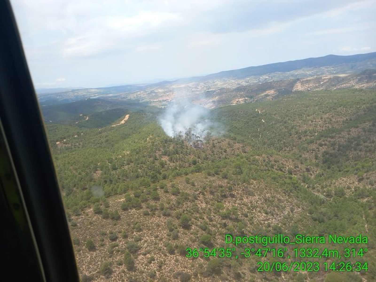 Extinguido el fuego forestal declarado en Jayena