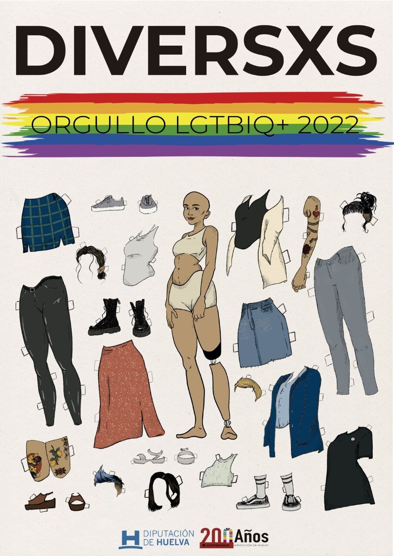 Cartel de la Diputación para celebrar el Día Internacional del Orgullo LGBTI+.