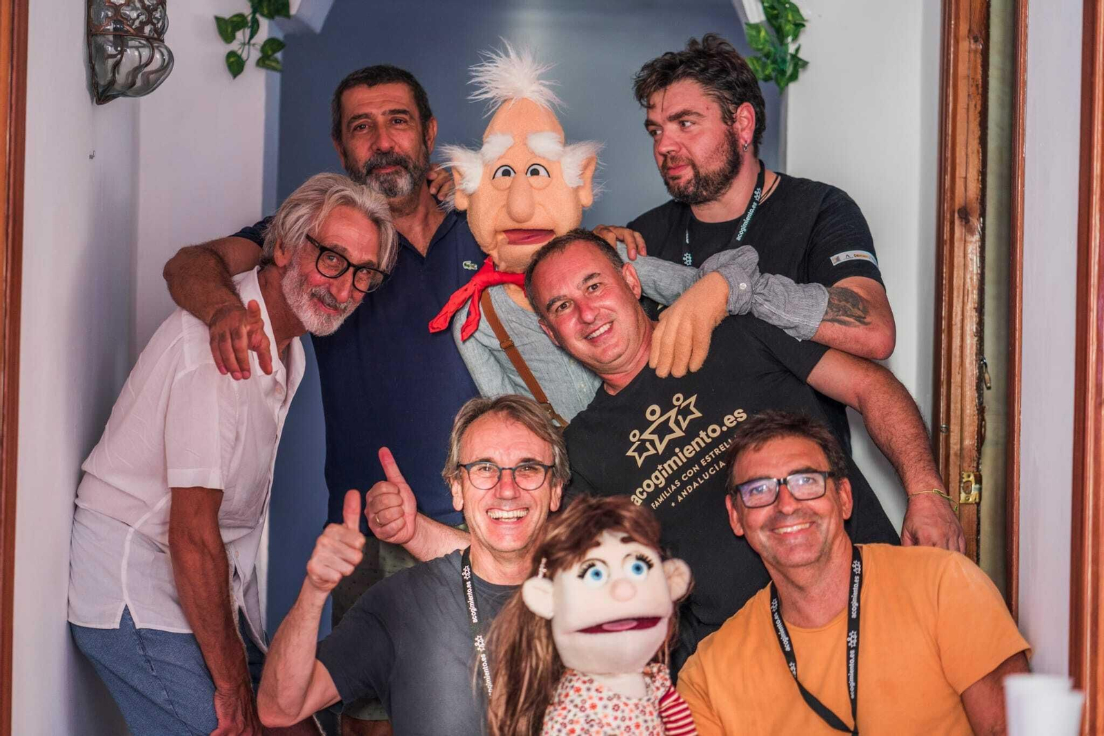 Grabación de la serie solidaria para Márgenes y Vínculos con Steve Allen, de Barrio Sésamo y Fraggle Rock