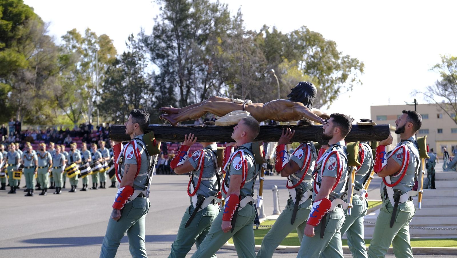 Conmemoración del Combate de Edchera en la Base Álvarez de Sotomayor de La Legión, en imágenes