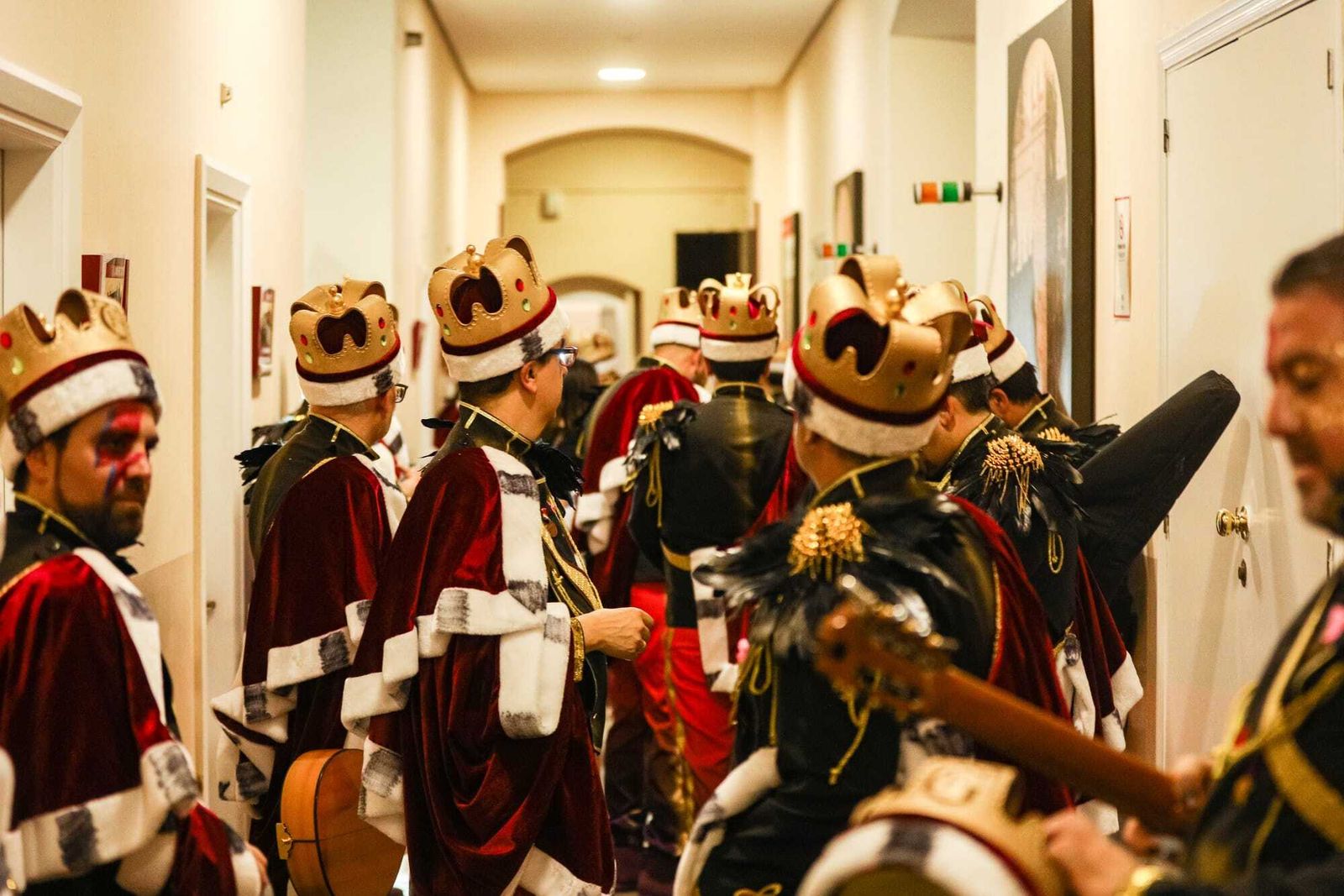 El ambiente en los camerinos del Falla