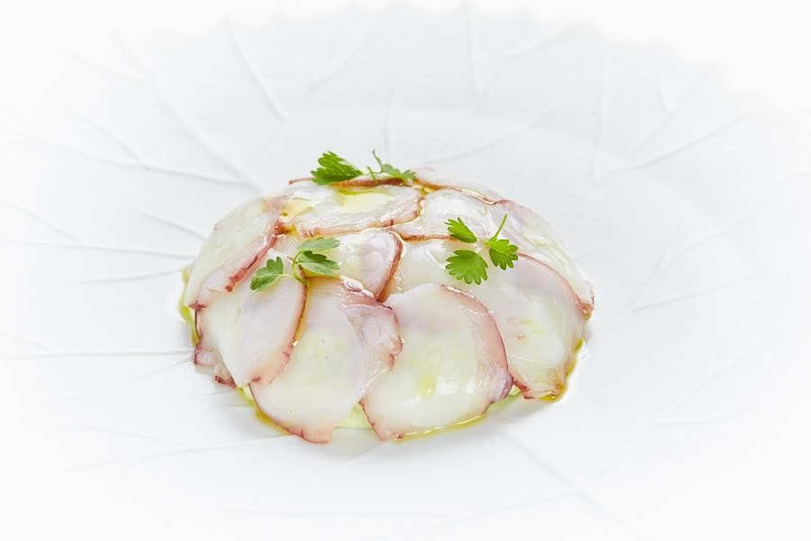 Plato de menu degustación.