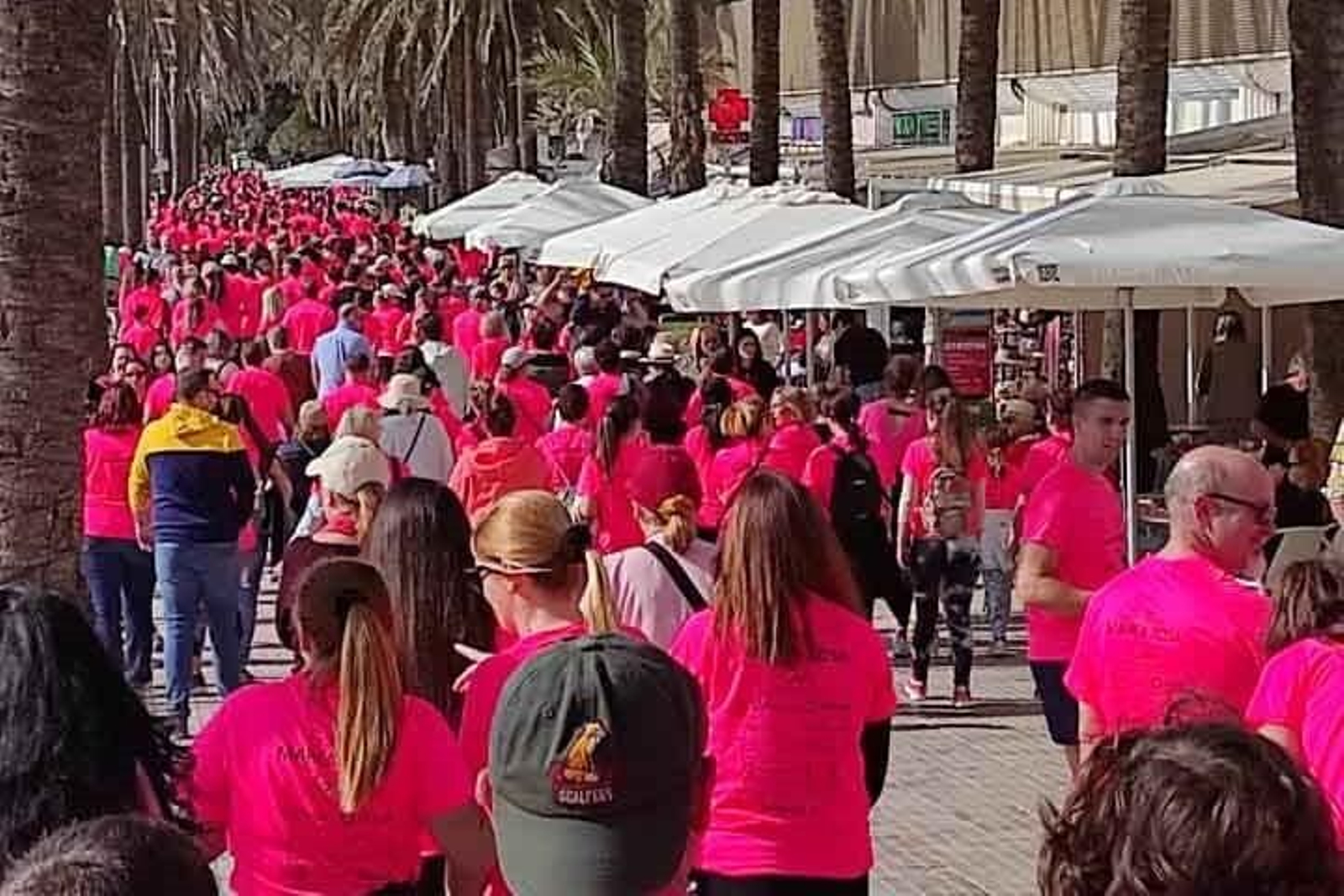 Participantes en la Marea Rosa de Marbella en ediciones anteriores.