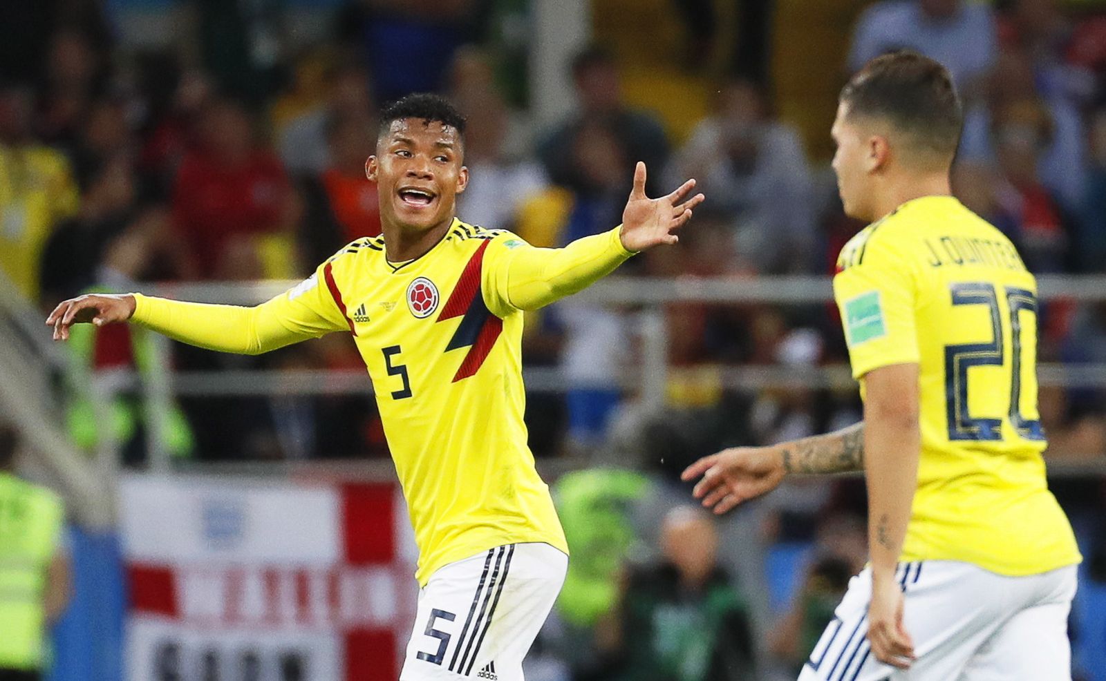 Las imágenes del Colombia-Inglaterra