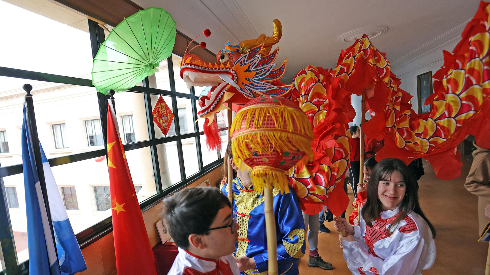 Celebración del Año Nuevo Chino en el IES Coloma de Jerez