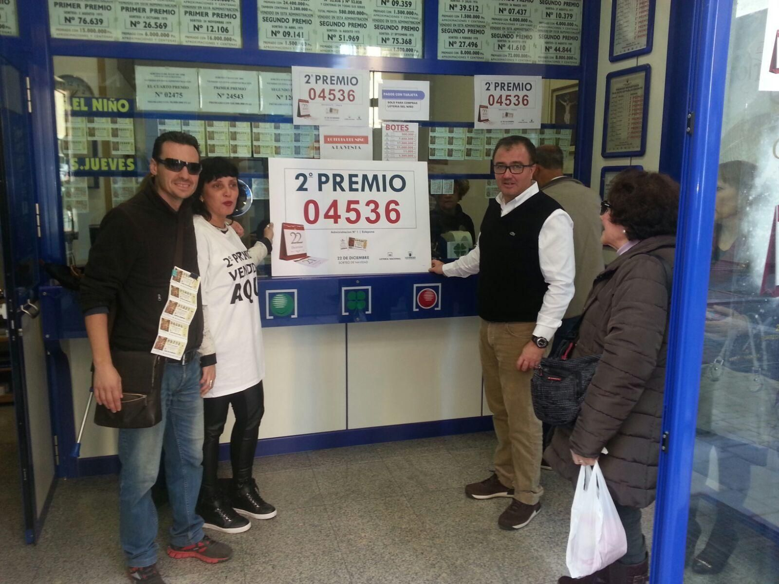 Los premiados en la Lotería de Navidad en Málaga