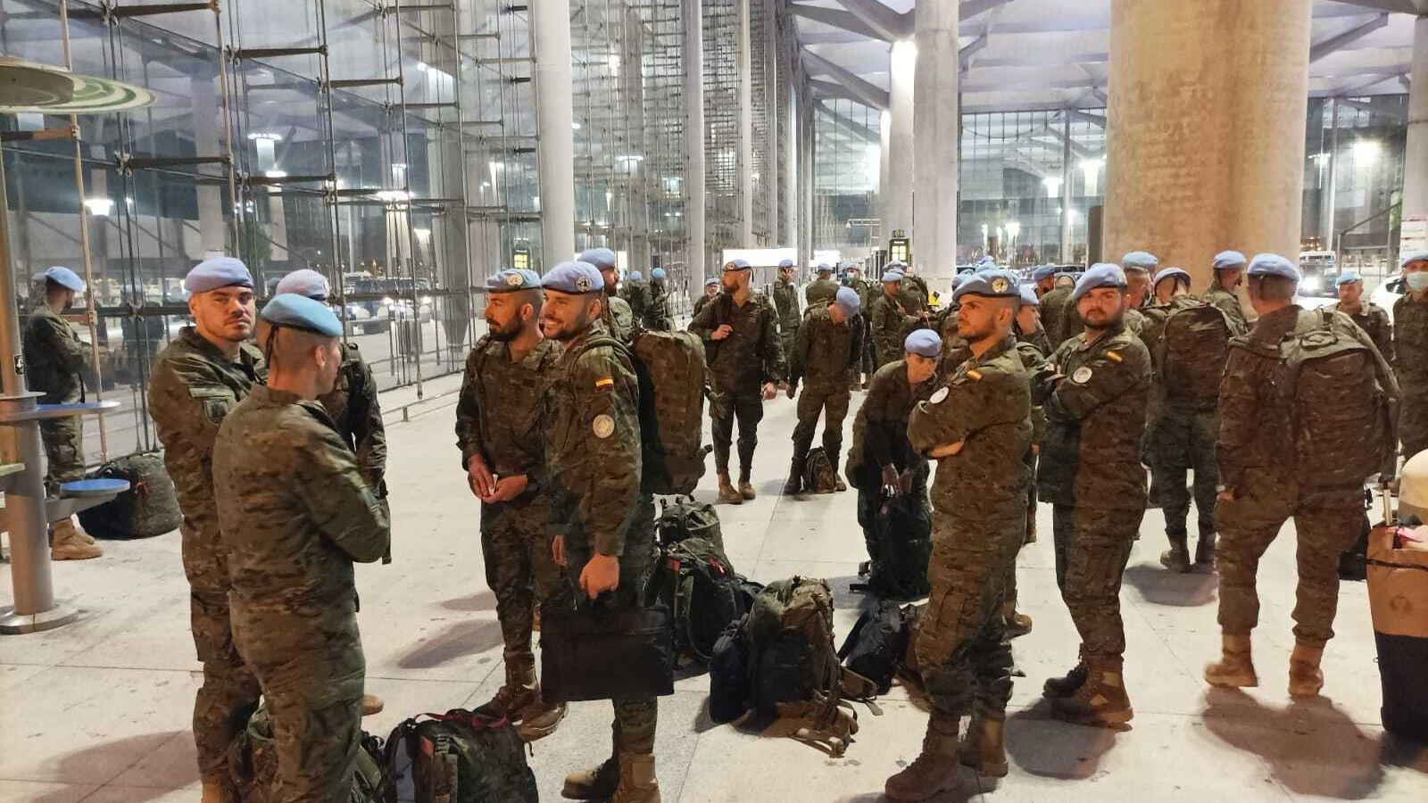 Parte del contingente de la BRI X, antes de partir hacia Líbano.