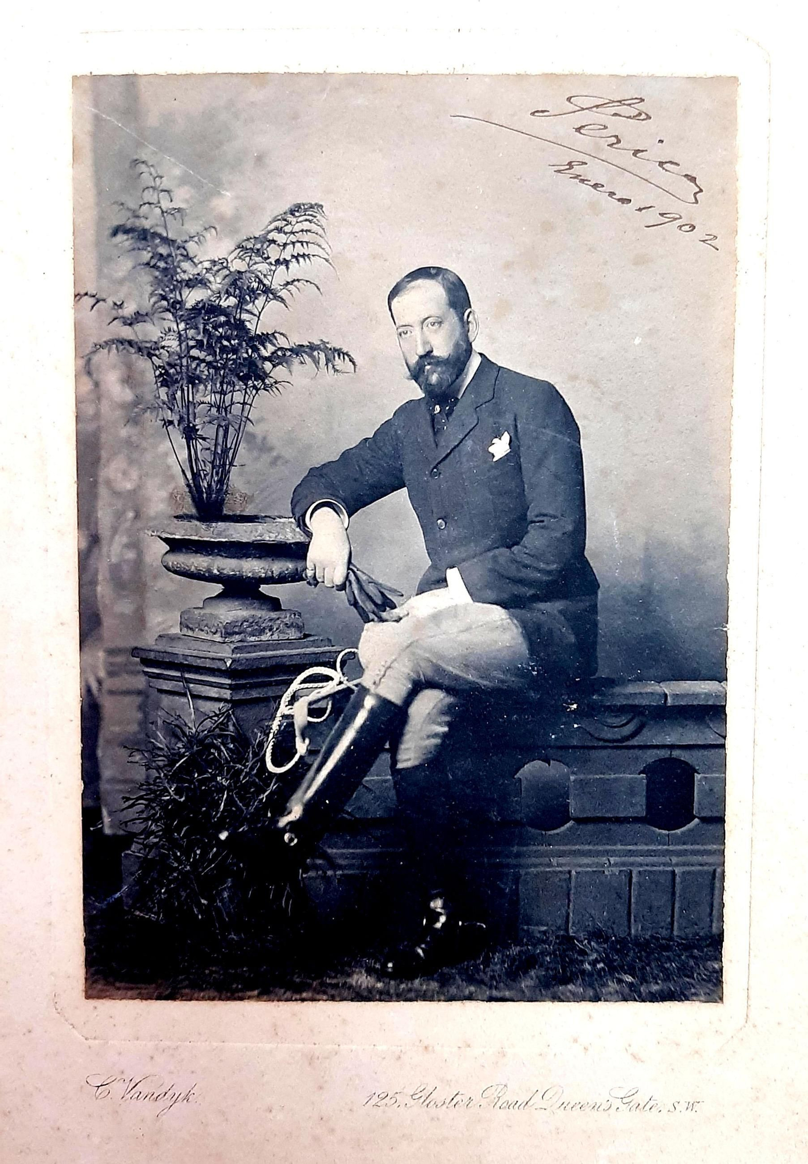 Curiosa foto del Marqués de Torresoto, Pedro Nolasco González y Soto, en 1902. Curiosa foto del Marqués de Torresoto, Pedro Nolasco González y Soto, en 1902.