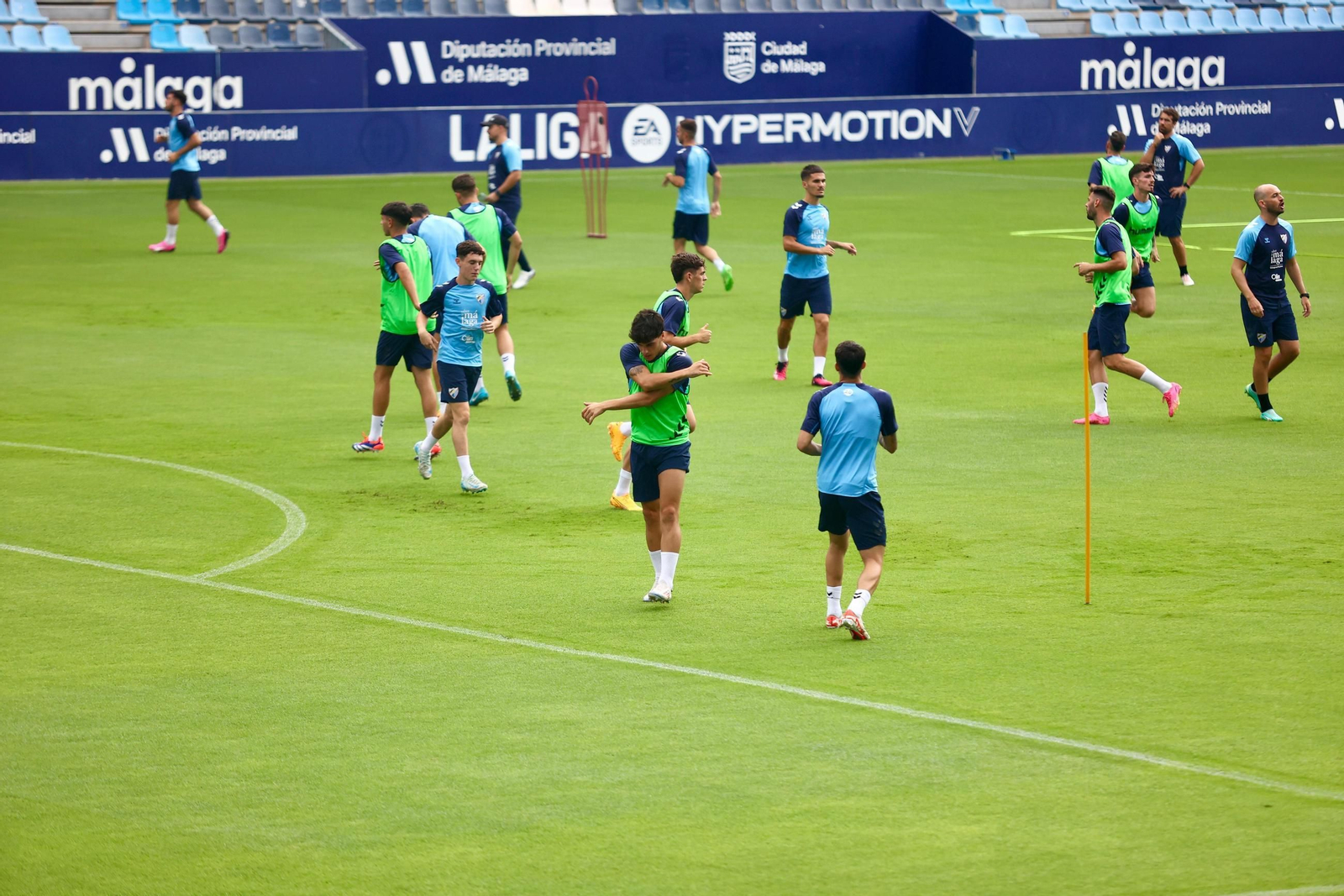 Sergio Castel, último fichaje del Málaga CF, ya suda