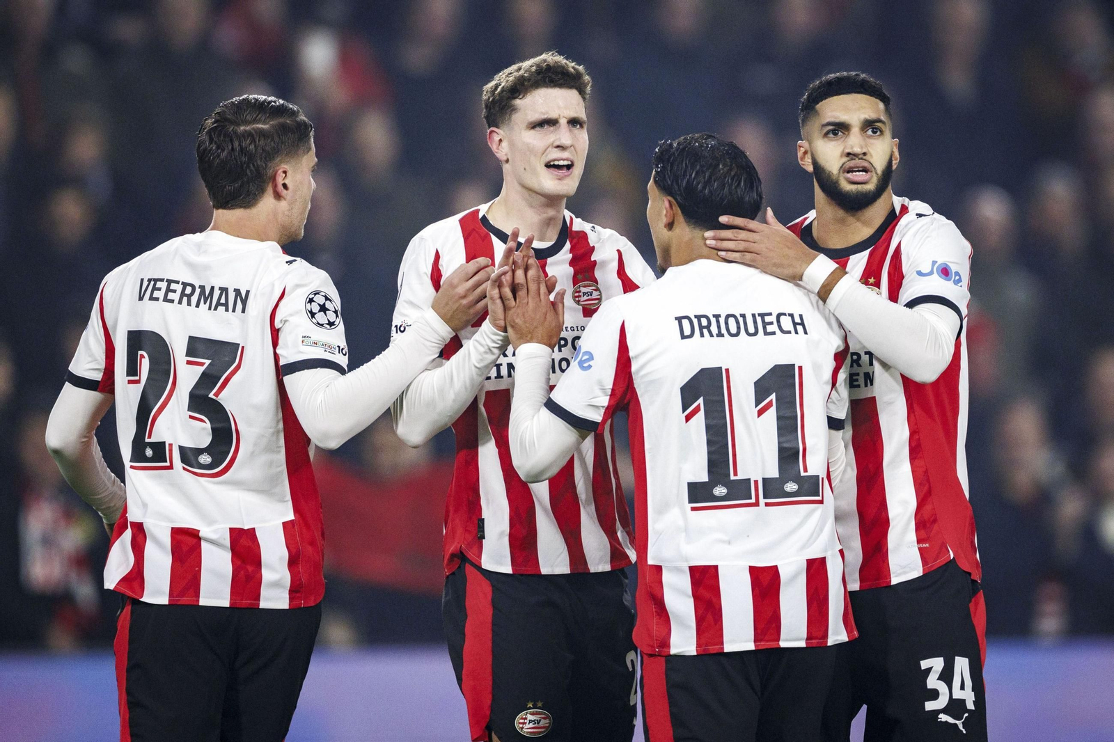 Las imágenes del PSV Eindhoven-Atlético de Madrid