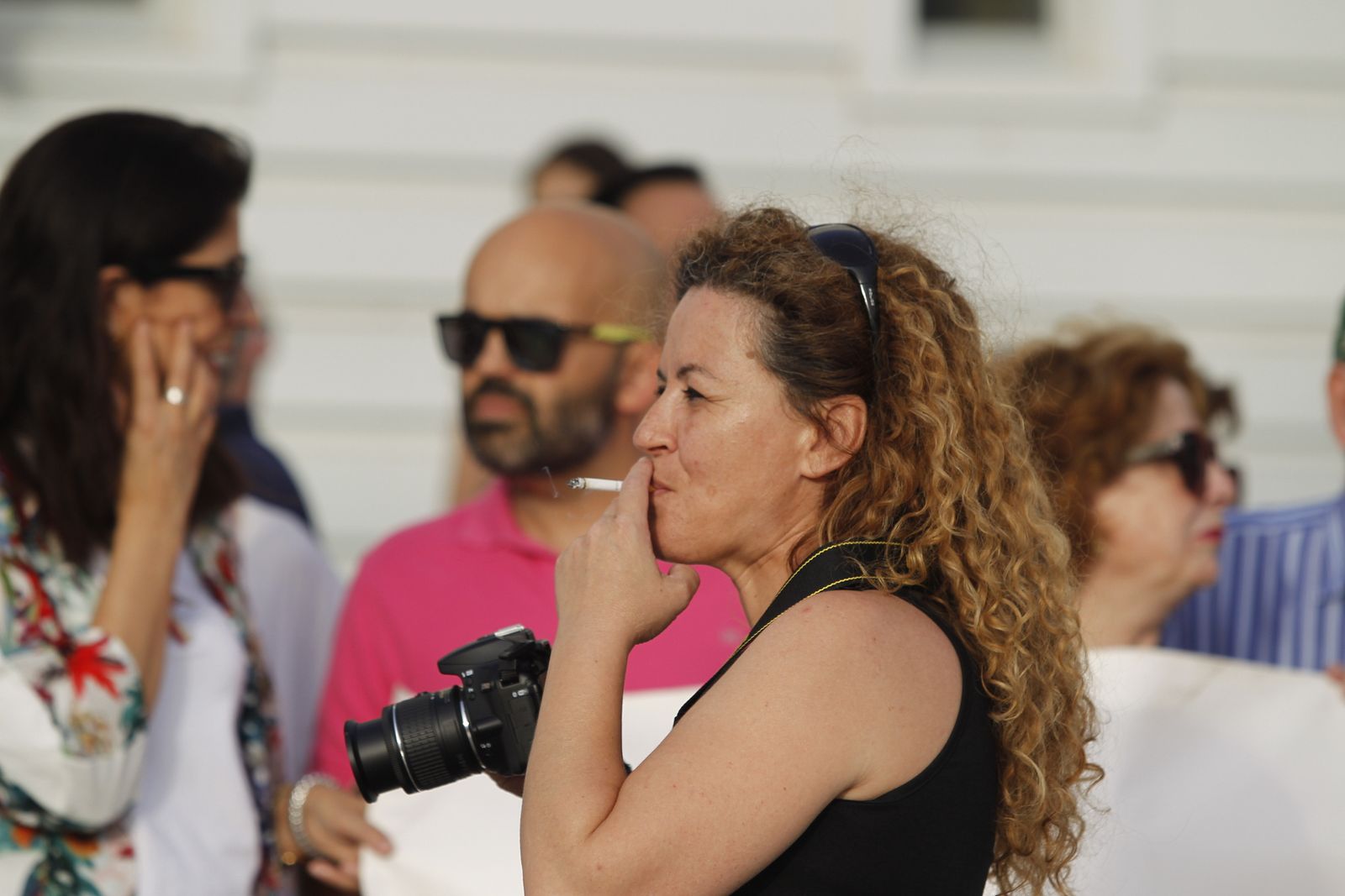 Fotogalería manifestación Mesa del Ferrocarril de Almería