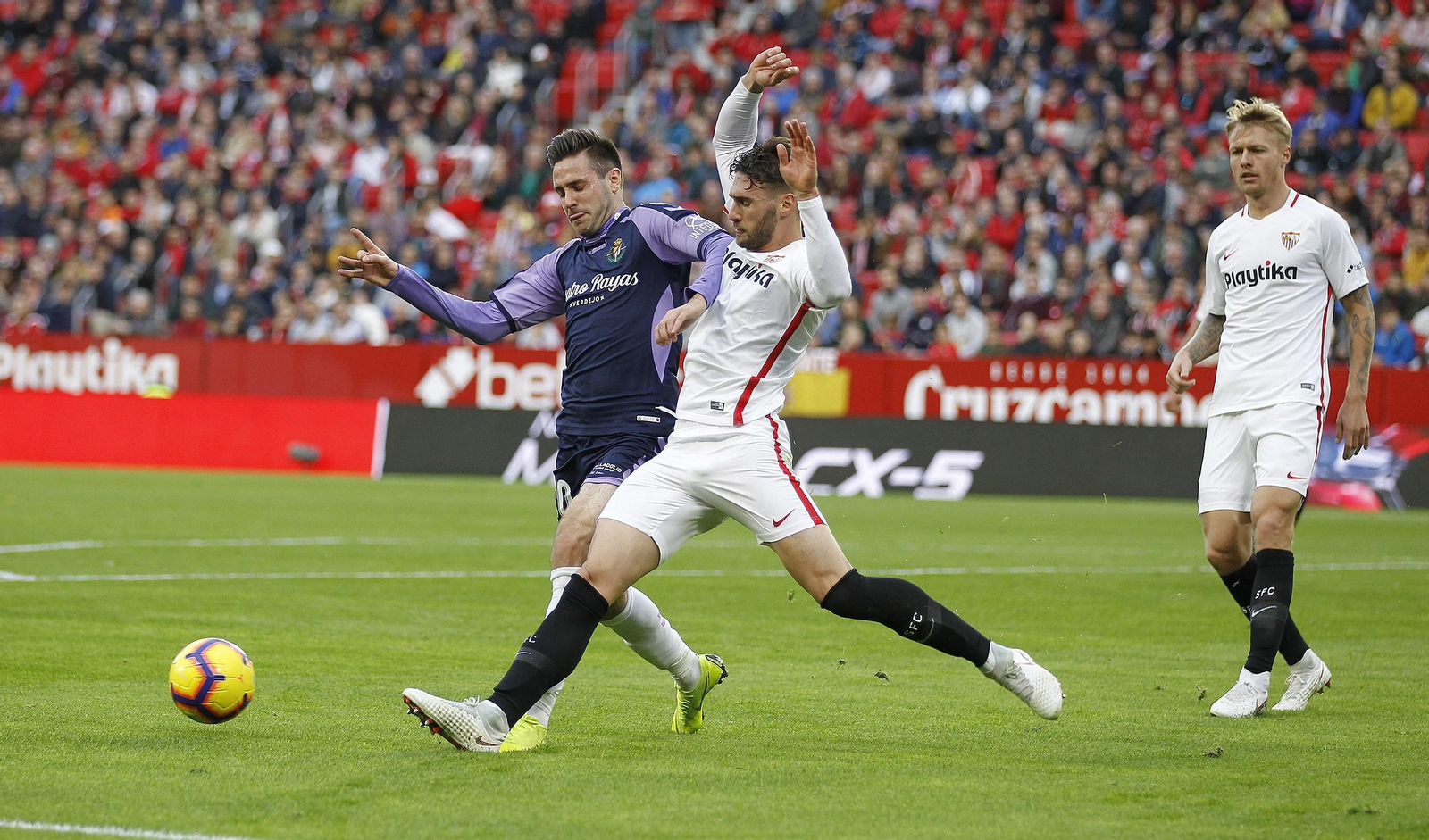 El Sevilla-Valladolid, en imágenes