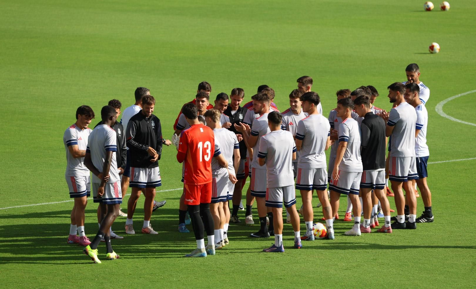 Imágenes del entrenamiento del Recreativo de Huelva en el estadio Nuevo Colombino